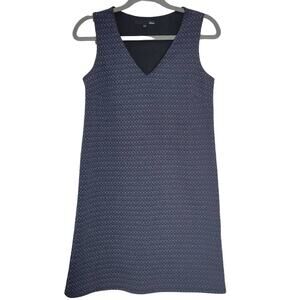 Etam Womens Dress Size US‎ 4 Blue Geometric Sleeveless V Neck